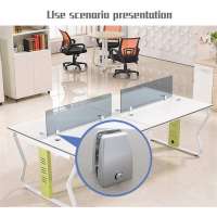 CM-J003A Top Quality Office Partition Support Desk Divider Privacy Screen Panel Clamp Clip